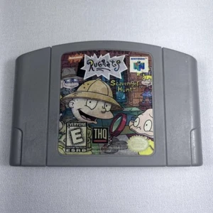 Rugrats Scavenger Hunt (Nintendo 64, 1997) Authentic N64 Tested Retro Video Game - Picture 1 of 6
