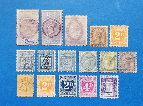 Australian States Stamps, New South Wales Stamp Duty Collection, Used Cover