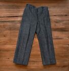 Rare Vintage Carrs Mackinaw Wool Pants Mens Size 30x29 Gray Herringbone Tweed 