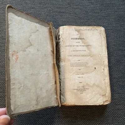 J Fenimore Cooper 1823 1st American Edition Pioneers, Sources of The Susquehanna - Image 1 of 4