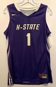 NEW Nike Kansas State Wildcats KSU Elite Basketball Purple #1 Jersey Women’s M - Picture 1 of 13