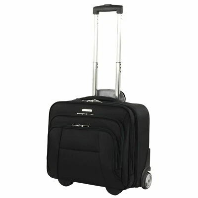 Akten Piloten Koffer Schwarz 43 x36x21cm Reise Kabinen Trolley D & N - Bowatex - Bild 1 von 4