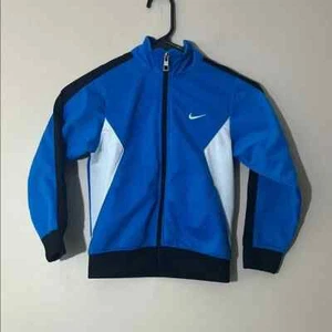 Nike Boys Size 6 Blue and Black Full Zip Jacket Very Good Condition - Picture 1 of 9