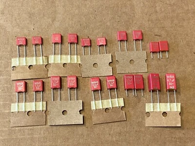 New Wima Film Capacitors for Stereos .1 .22 .33 .47 .68 1 uf 1.5 2.2 3.3 4.7 6.8 - Image 1 of 4