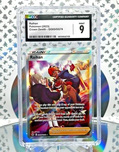 CGC 9 Raihan GG65/GG70 Crown Zenith Full Art Pokemon Trainer Card - Picture 1 of 1