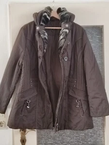 Braune Winterjacke Clarina Damen kuschelig Größe 42 - Bild 1 von 4