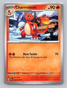 Charmeleon 27/197 Obsidian Flames Uncommon NM OBF EN Pokemon Card Scarlet Violet