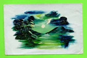 1900s UK HAND PAINTED Birthday Greeting postcard SIMPLE MESSAGE ON THE BACK - Picture 1 of 2