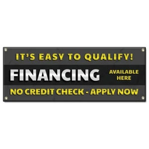 Financing Available Here No Credit Check Apply Now Banner Concession Stand Food - Picture 1 of 7