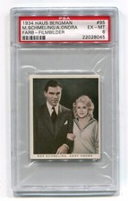 1934 Haus Bergmann Farb-Filmbilder 95 Max Schmeling A Ondra PSA 6 EX-Mint Boxing