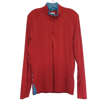 Camisa Rompehielos Para Hombre Mediana Roja Bodyfit 260 Pullover Capa Base Lana Merino Foto 1 de 4