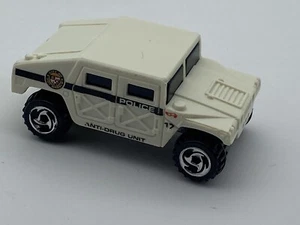 Hot Wheels 1991 Mattel Police Anti-Drug Unit 17 Hummer H1 Truck Diecast Toy Car - Picture 1 of 5