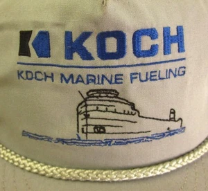 Cappello da baseball KOCH MARINE FUELING logo vintage ricamo carburante OG snapback - Foto 1 di 2