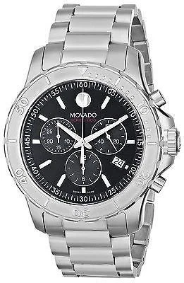 Movado 2600110 Series 800 Chronograph Black Dial Men's Watch