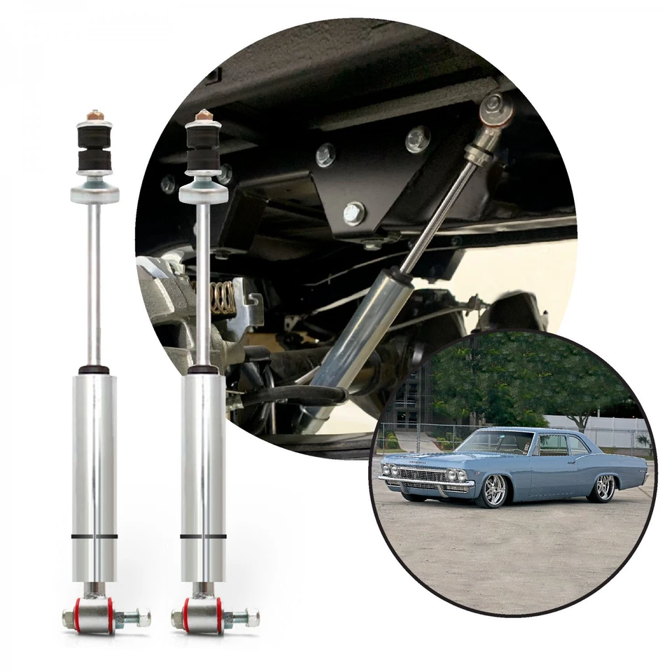 Performance Racing Nitro Gas Rear Shocks 1965-1981 Chevrolet Bel Air Chevy -Pair Foto 1 de 4
