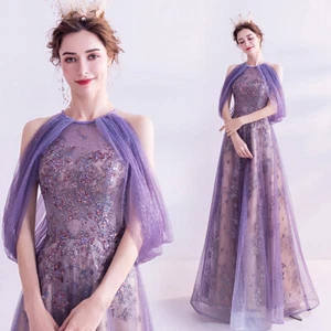 Noble Evening Formal Party Ball Gown Prom Bridesmaid Sequin Host Dress TSJY5198 - Picture 1 of 16