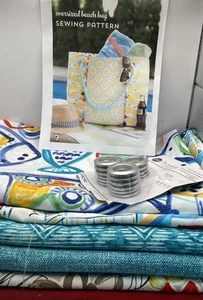 Polkadot Chair Oversized Beach Bag Sewing Kit NEW - Picture 1 of 9