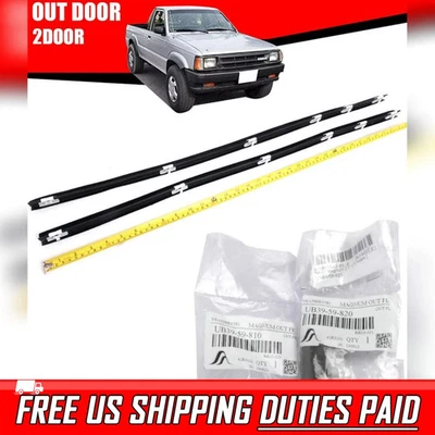 Par de sellos de resistencia para cinturón de puerta exterior LR para Mazda B2000 B2200 B2600 1985-1998 Foto 1 de 4