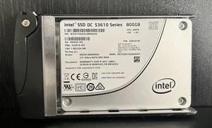 Intel SSD DC S3610 Series 800 GB SSDSC2BX800G4 2.5" 6Gb/s SATA SSD - Afbeelding 1 van 3