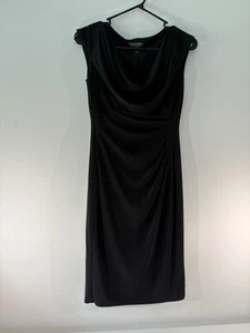 Vestido Lauren Ralph Lauren para mujer talla 4 sin mangas negro nuevo con etiquetas - Imagen 1 de 3