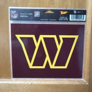 Washington Commanders decal 5.6x4 🔥windows laptop Cars Reusable 🔥NFL official - Picture 1 of 5