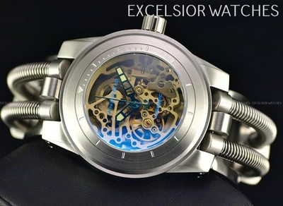 Reloj Android Hidraumático Para Hombre 46mm G7 Esqueleto Automático Dorado Esqueleto SS Foto 1 de 4