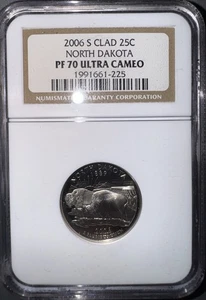2006 S Clad North Dakota Quarter NGC PF70 Ultra Cameo - Picture 1 of 2