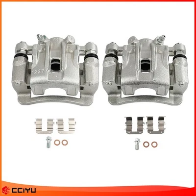 Pair Rear Disc Brake Calipers w/ Bracket For 2010 2011 2012 2013 Kia Forte Koup Foto 1 de 4