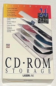 Laserline 24 CD ROM DVD ausklappbare Aufbewahrungsbox grau tragbar Trage Organizer - Bild 1 von 6