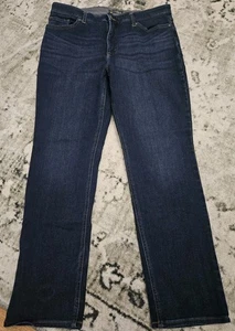 Lee Denim Blue Jeans Womens Size 16 Medium Slim Fit Straight Leg Mid Rise - Picture 1 of 10