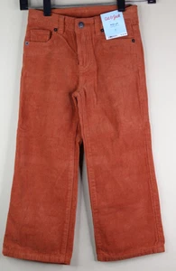 Girls High-Rise Cat & Jack Wide Leg Corduroy Crop Pants Fall Orange Size 6 - Picture 1 of 6