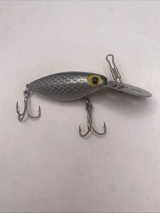 Vintage Storm Hot N Tot Thin Fin Black Silver Scale 3" Crankbait Köder - Bild 1 von 6