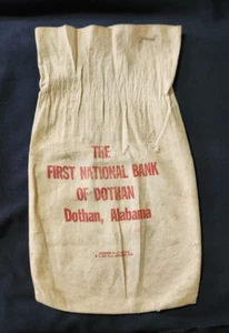 Borsa vintage prima banca nazionale Dothan Alabama AL deposito denaro - Anniston Bag Co. - Foto 1 di 4