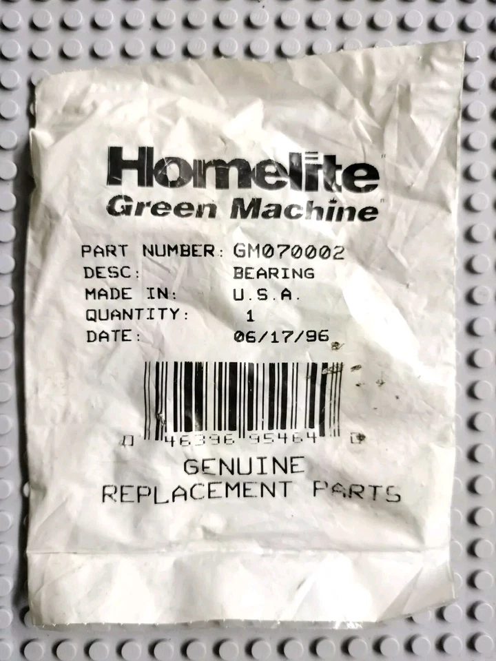 OEM GENUINE NEW OLD STOCK GREEN MACHINE GM070002 BEARING - Image 1 of 2