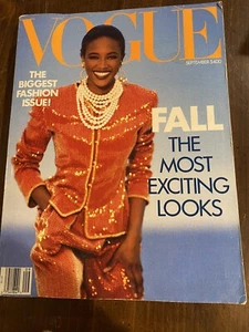 September 1989 VOGUE magazine NAOMI Campbell LINDA E Tatjana PATITZ Anna Wintour - Picture 1 of 5