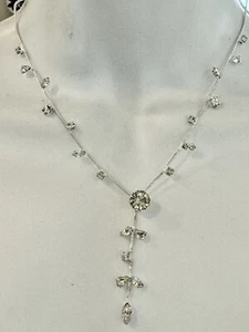 Carolee Designer besonderer Anlass Y Halskette brillante Kristalle auf Rebe - Bild 1 von 7