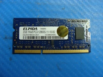 Sony SVE15134CXS SO-DIMM Elpida 2GB Memory RAM PC3-12800S EBJ20UF8BDU0-GN-F - Image 1 of 2