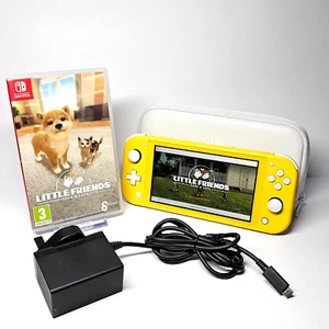 Nintendo Switch Lite Console Yellow With Little Friends Dogs & Cats FREE 24 Post - Picture 1 of 7