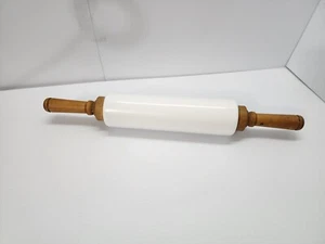 Antique vintage Milk glass Imperial mfg co Cambridge Ohio rolling pin Made In US - Picture 1 of 7