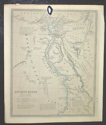 1831 Map Of Ancient Egypt, Pub. By 'Society For Diffusion Of Useful Knowledge' • 126.19$