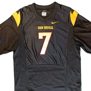 Nike Arizona Sun Devils Football Jersey #7 Black Mens Size L +2 NCAA - Picture 1 of 12