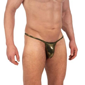 Manstore M2338 Bungee String mens pouch underwear thong brief tanga slip shiny - Picture 1 of 5