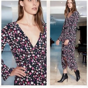 EQUIPMENT Femme Neema Faux Wrap Asymmetrical Hem Size 2 Long Sleeve NWT $475 - Picture 1 of 15