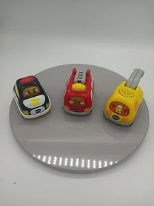 Vtech Go Go Smart Wheels Vehículos Lote de 3 Remolque Camión de Bomberos Coche de Policía - Imagen 1 de 5