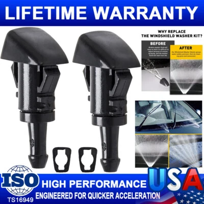 Para Chrysler Dodge Ram Charger Nuevo 2X Parabrisas Limpiaparabrisas Spray Boquilla Fluido Foto 1 de 4