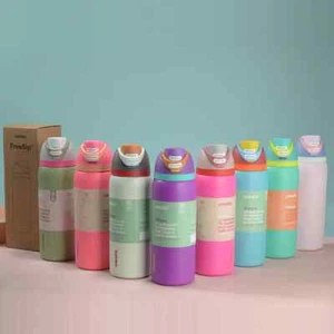 Owala Cup Vacuum Flasks Free Sip Water Bottle Drinkware Tumbler Stainless Steel - Picture 1 of 35