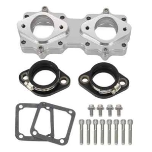 Billet Intake Manifolds Boot 33 34 35mm Carb Kit For Yamaha Banshee 350 YFZ350 - Picture 1 of 9