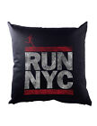 Run Nyc Cushion Pillow New York City Run Fun Shirt Dmc Marathon Ghetto Hip Hop