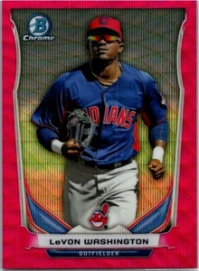 Bowman Chrome #BCP17 2014 LeVon Washington Prospects refractores de onda rosa #/65 - Imagen 1 de 2
