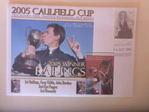 2005 CAULFIELD CUP HORSE RACING COVER WINNER RAILINGS GREG CHILDS - Picture 1 of 1